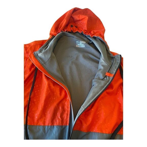 Under Armour Full Zip Windbreaker Training Jacket w/ built In Earbuds. Mens 2XL - Picture 12 of 12
